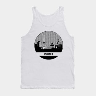 Paris France Skyline Tank Top